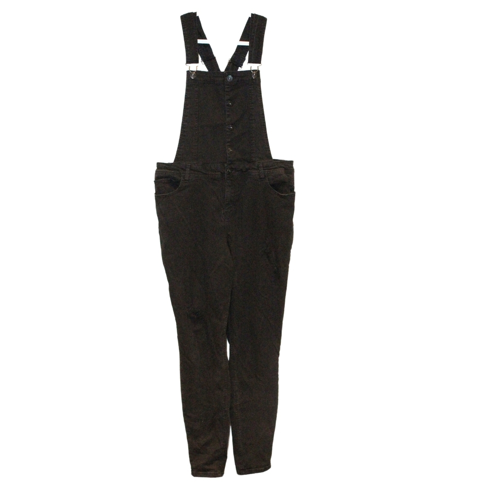 2/$50 🏷 Vanilla Star Black Distressed Overalls Size XL
